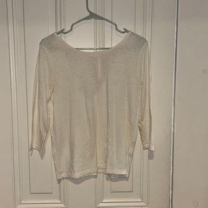 J. Crew bow tie back top